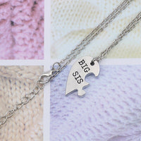 Collier Puzzle Coeur 2 Soeurs