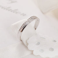 alliance femme argent massif
