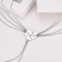 collier 5 coeurs personnalisé