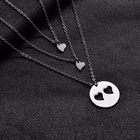 Collier Maman-Filles Coeur Séparé
