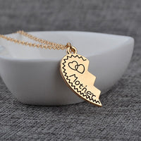 Collier Mother Moitié de coeur