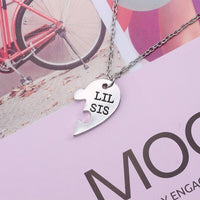 Collier Puzzle Coeur 2 Soeurs
