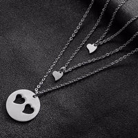 Collier Maman-Filles Coeur Séparé