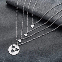 Collier Maman-Filles Coeur Séparé