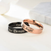 Bague His Angel Her Demon