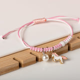 bracelet licorne rose