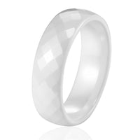 bague céramique homme blanche