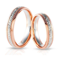 Alliance Femme Or Rose Argent