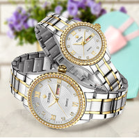 Montre argent cadran or