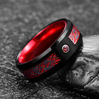 bague en tungstène finition noire