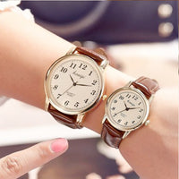 Montre cuir marron unisexe
