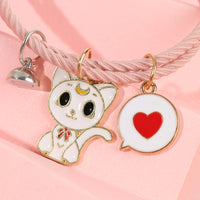 Chat blanc bracelet