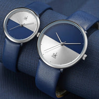 Montre bleu argent