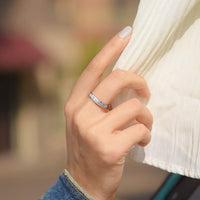 bague acier inoxydable femme argent