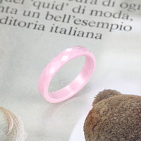 bague rose ceramique femme