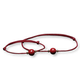 Bracelet Pierre de Cinabre Rouge