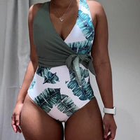 maillot de bain palmier femme
