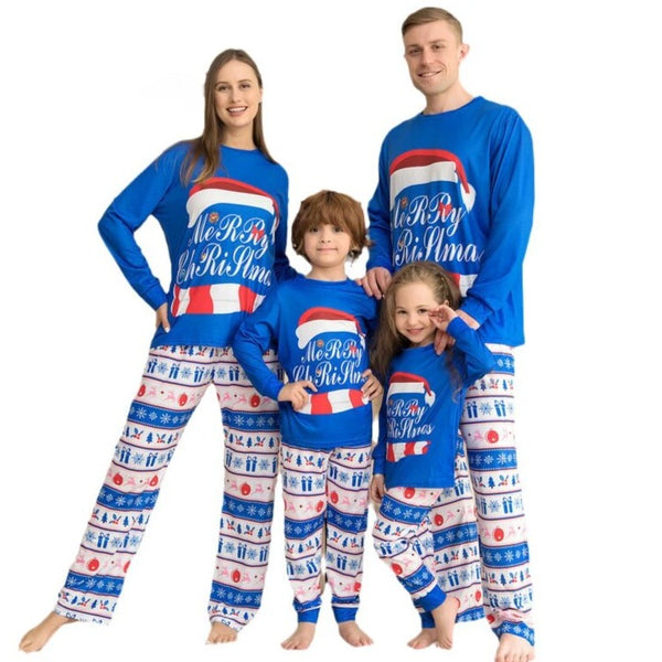 Pyjama Noël Bleu famille