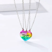 Collier Trio de Copines Coeur