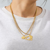 collier éléphant porte-bonheur