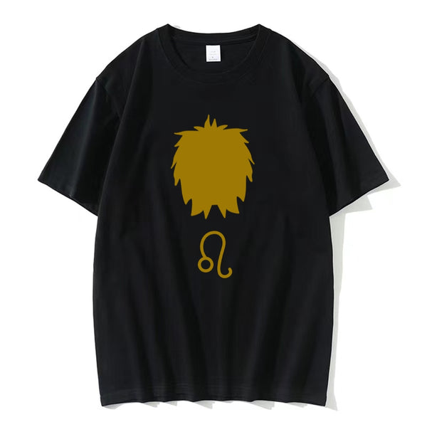 t-shirt avec signe du zodiaque lion
