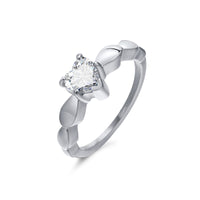 bague acier zirconium femme
