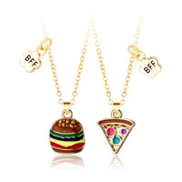 Collier Burger Pizza Amitié