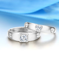 Bague Moissanite Argent-Doré
