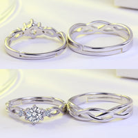 Bague Couple Enlacé