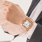 montre or rose homme