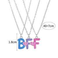 Collier Lettres BFF pour 3