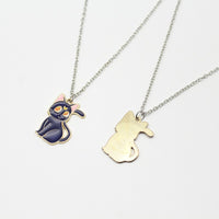 Collier Chat Noir et Blanc