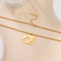 pendentif éléphant doré