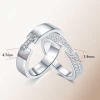 Alliance Mariage Couple Argent