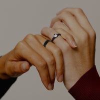 duo bague noire