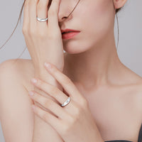 Bague Moissanite Argent-Doré