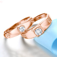 Bague Moissanite Argent-Doré