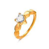 bague dorée femme