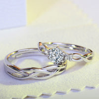 Bague Couple Enlacé