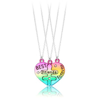 Collier Trio de Copines Coeur