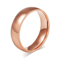 bague homme acier rose