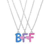 Collier Lettres BFF pour 3