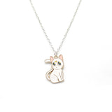 Collier chat blanc