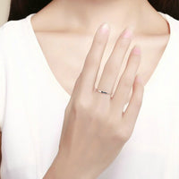anneau fin argent femme