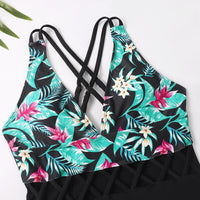Haut de Maillot de Bain Fleuri