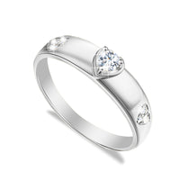 Bague Moissanite Argent-Doré