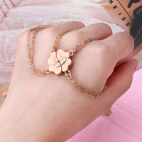 collier trèfle à 4 feuilles amitié