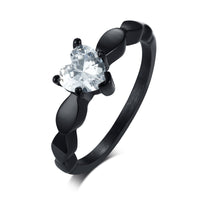 bague noir femme