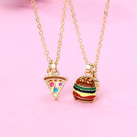 Collier Burger Pizza Amitié