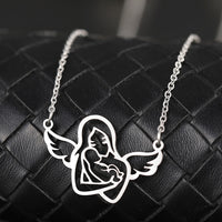 Collier ange argent